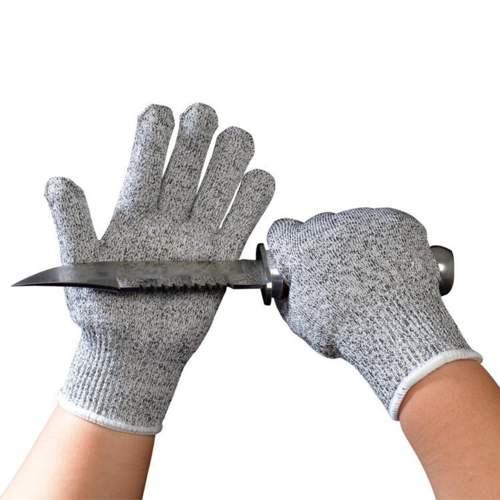 Cut Resistant Level 5 Protection Anti-Cut Safety Work Hand Gloves(L)